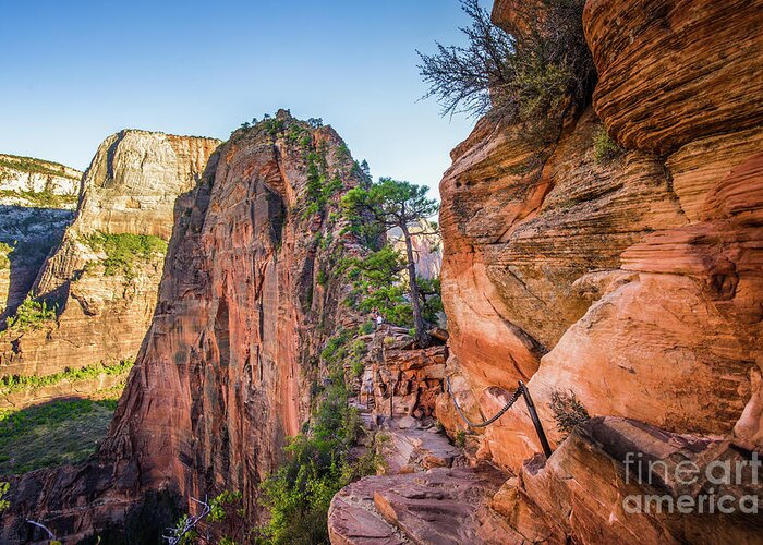 Adventure Greeting Card featuring the photograph Angels Landing by JR Photography
