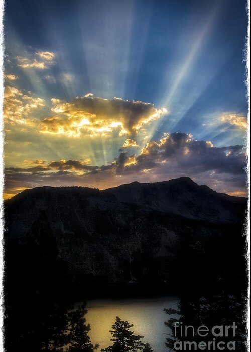 Angora Ridge Greeting Card featuring the photograph Angora Ridge Sunset by Mitch Shindelbower