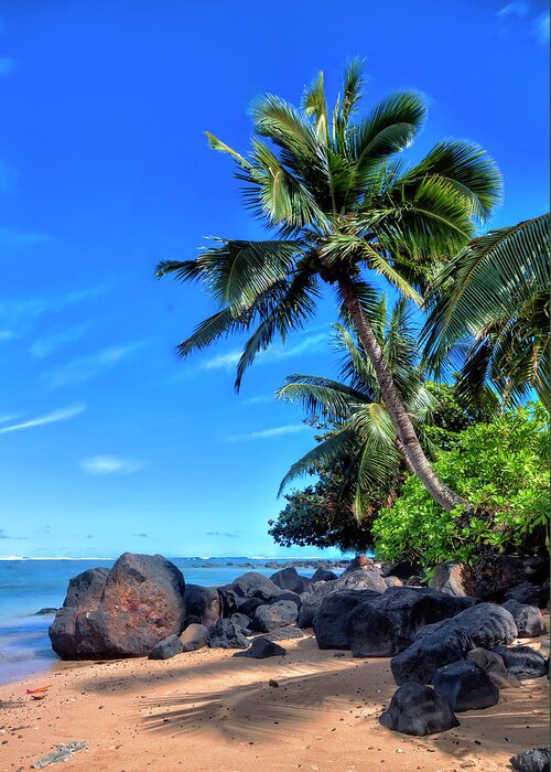 Granger Photography Greeting Card featuring the photograph Anini Beach by Brad Granger