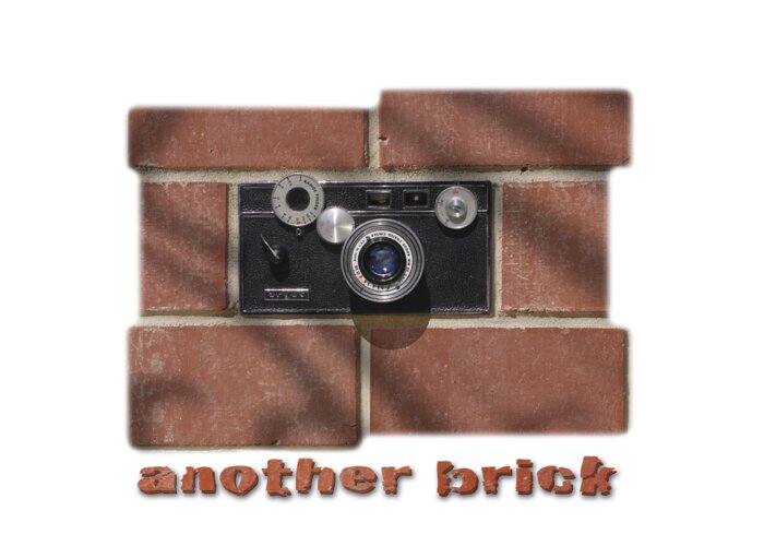 T-shirt Greeting Card featuring the digital art Another Brick . . 2 by Mike McGlothlen