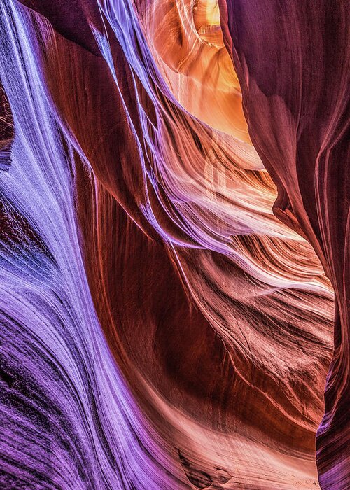 Antelope Canyon Greeting Card featuring the photograph Antelope Canyon Air Glow by Lon Dittrick