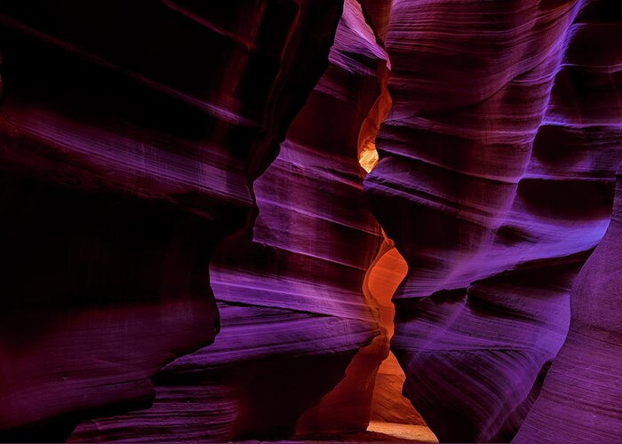 Antelope Canyon Greeting Card featuring the photograph Antelope Canyon Glow by Dave Koch