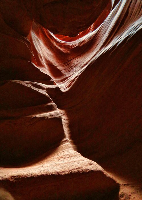 Antelope Valley Greeting Card featuring the photograph Antelope Valley Slot Canyon 1 by Helaine Cummins