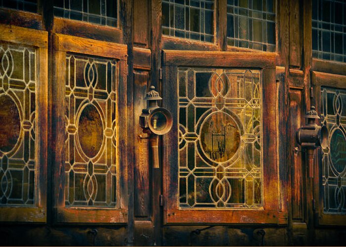 Loriental Greeting Card featuring the photograph Antique Windows by Loriental Photography