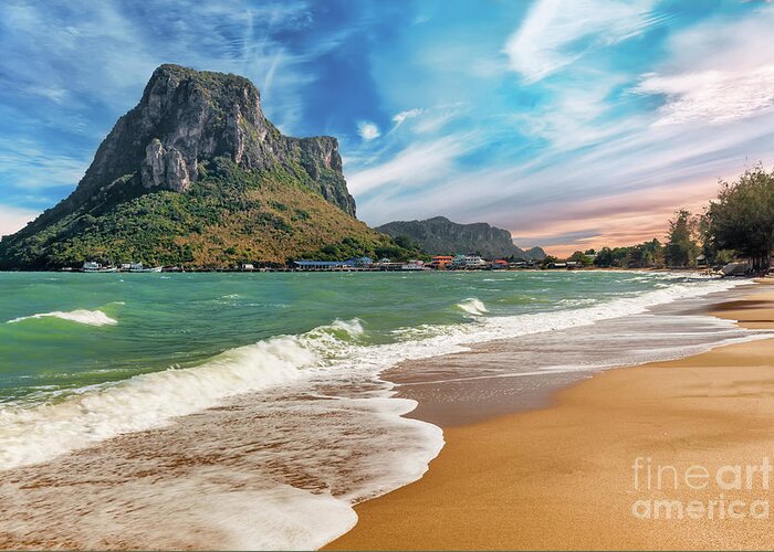 Seascape Greeting Card featuring the photograph Ao Noi Beach by Adrian Evans