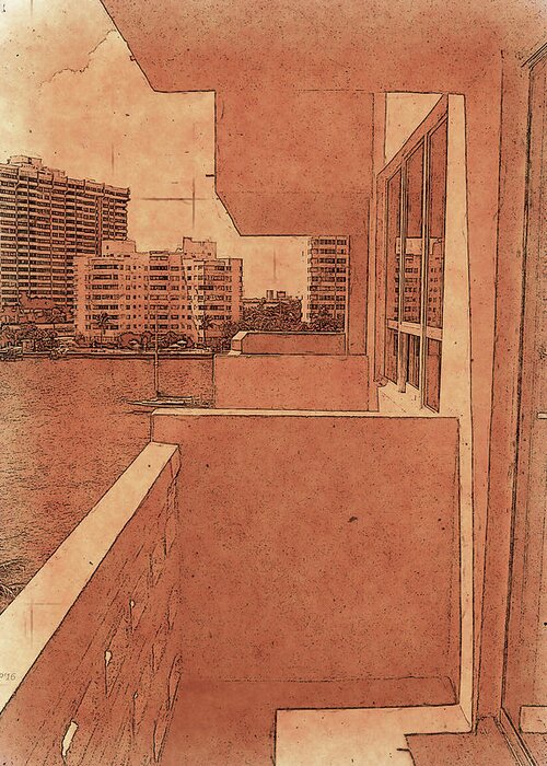 Florida Greeting Card featuring the photograph Apartment Balcony by Phil Perkins