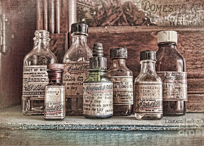 Photography Greeting Card featuring the photograph Apothecary by Laurinda Bowling