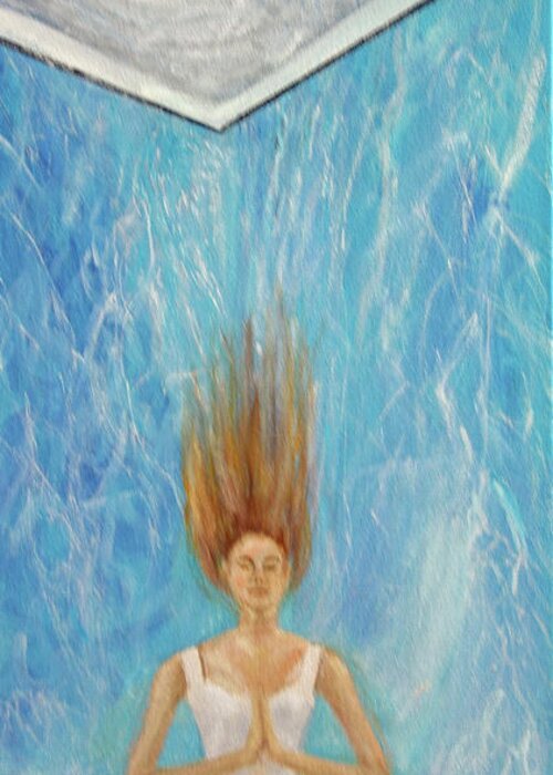 Impressionism Greeting Card featuring the painting Aquatic Retreat by Lyric Lucas
