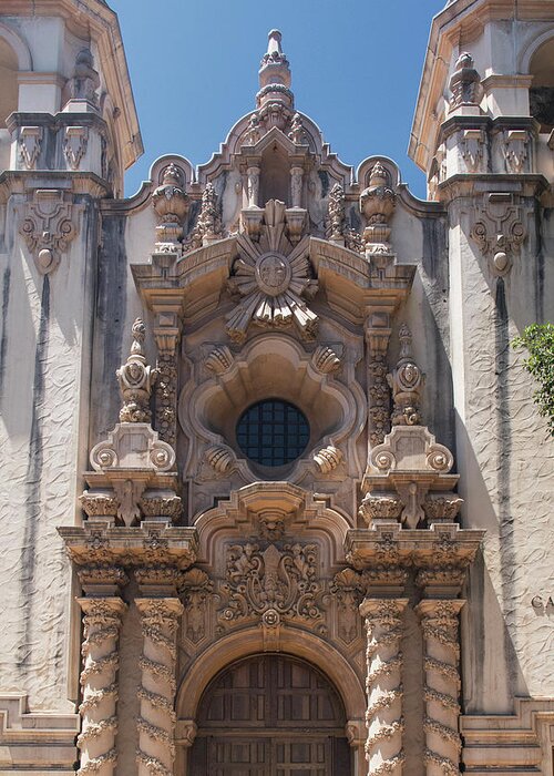 Balboa Park Greeting Card featuring the photograph Architecture At Balboa Park - 3 - Close-up by Hany J