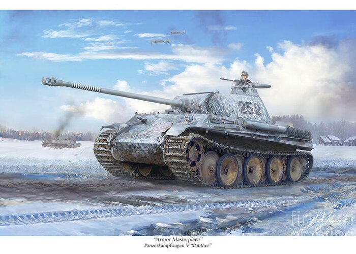PzKpfw 5 Panther Tank Panzer Armure WW2 Army War Wehrmacht Long Sleeve T-Shirt 