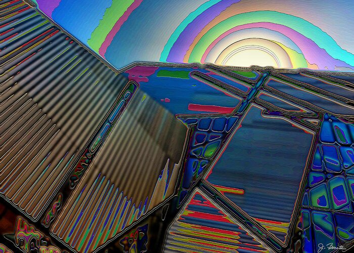 Museum Greeting Card featuring the photograph Art Museum Abstract by Joe Bonita