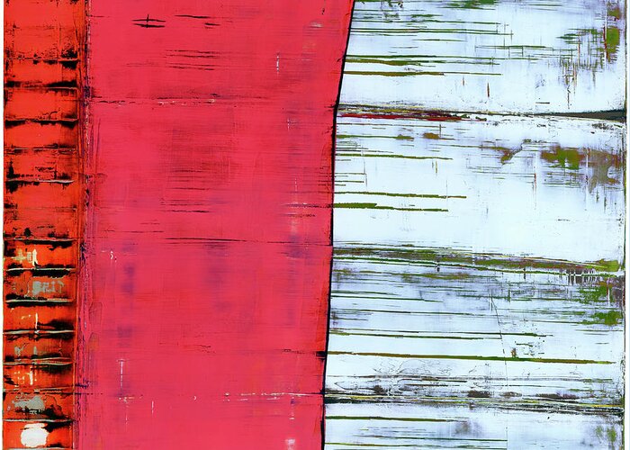Fine Art Prints Greeting Card featuring the painting Art Print Abstract 75 by Harry Gruenert