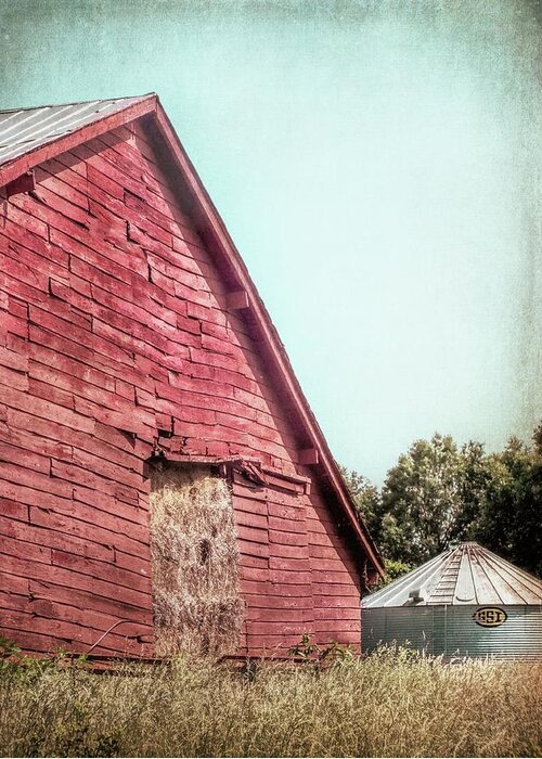 Red Barn Greeting Card featuring the photograph Red Hay Barn by Melissa Bittinger
