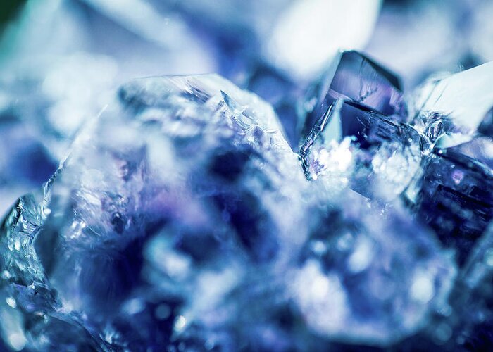 Amethyst Greeting Card featuring the photograph Amethyst Blue by Sharon Mau
