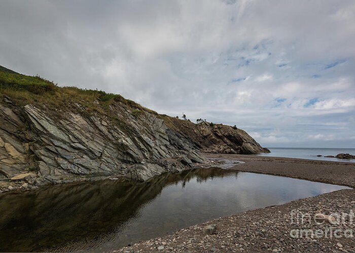 Meat Cove Greeting Card featuring the photograph At Meat Cove by Eva Lechner