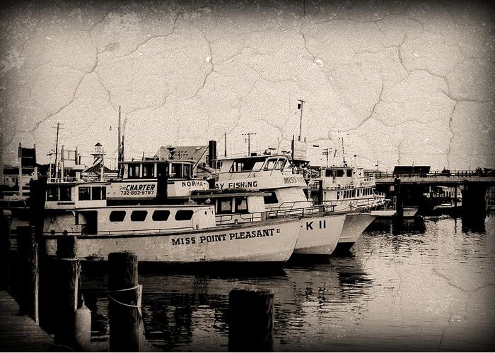 Jersey Shore Greeting Card featuring the photograph At The Marina - Jersey Shore by Angie Tirado