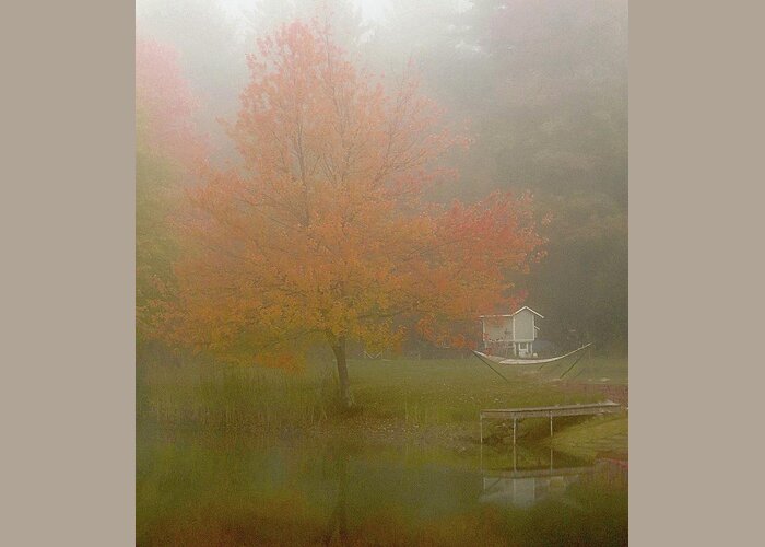 Pond Greeting Card featuring the photograph At the Pond by Phyllis Meinke