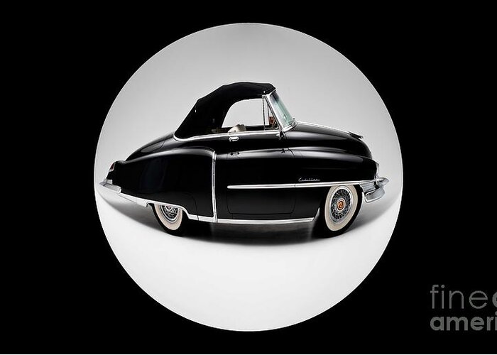 Car Greeting Card featuring the digital art Auto Fun 01 - Cadillac by Variance Collections