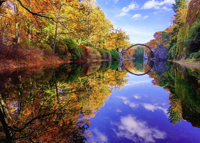 Europe Greeting Card featuring the photograph Autumn mirror by Dmytro Korol