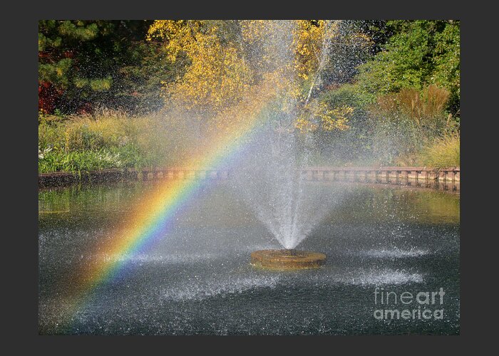 Chicagoland Greeting Card featuring the photograph Autumn Rainbow by Ann Horn