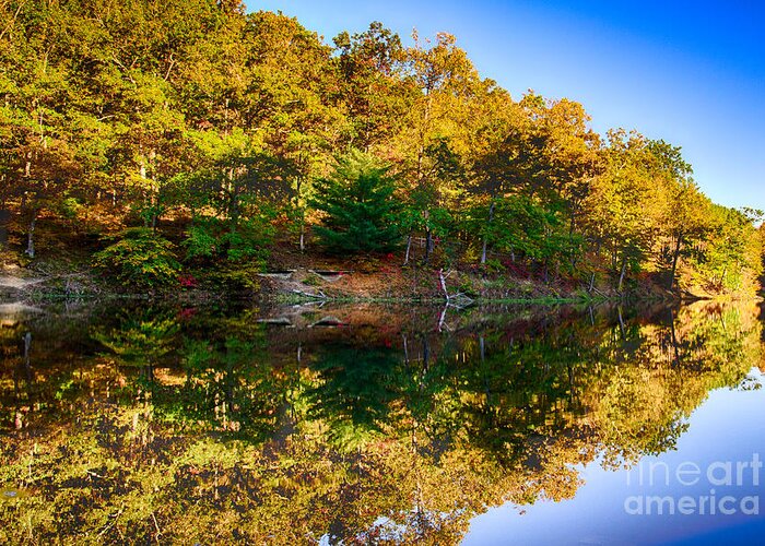 Fall Greeting Card featuring the photograph Autumn Reflection by Bill Frische