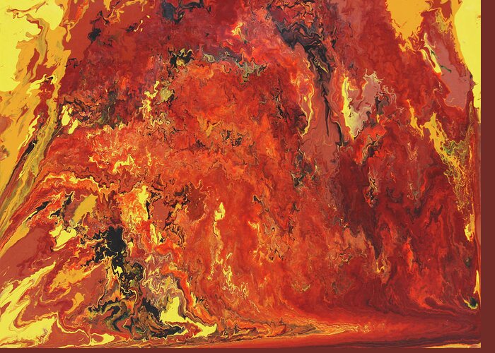 Fusionart Greeting Card featuring the painting Autumn's Brimstone by Ralph White