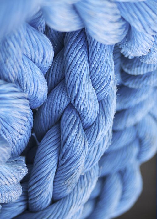 Rope Greeting Card featuring the photograph Avatar Blue Rope by Henri Irizarri