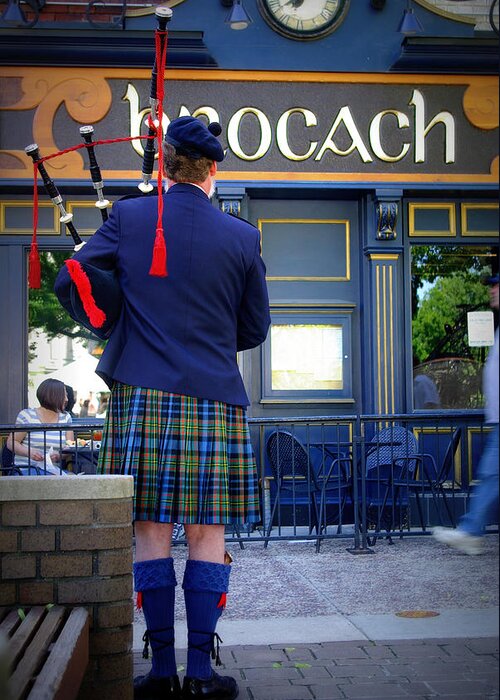 Irish Greeting Card featuring the photograph Bagpipes by Linda Mishler