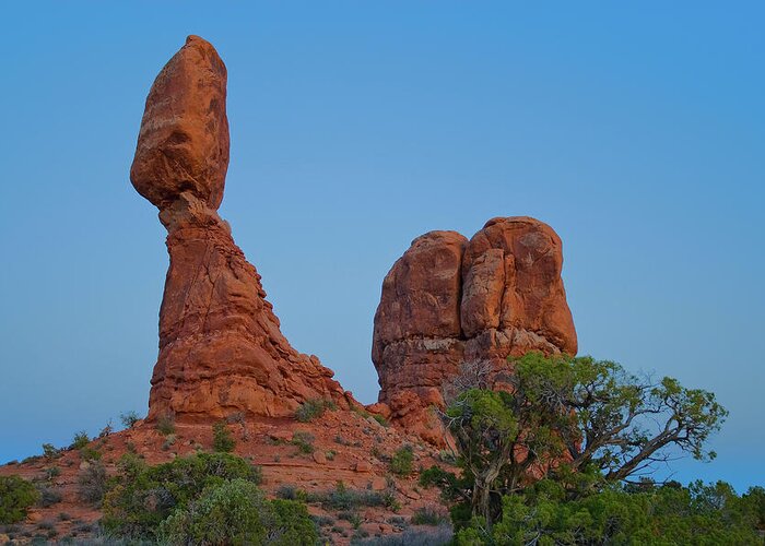Utah Greeting Card featuring the photograph Balanced Rock by Steve Stuller