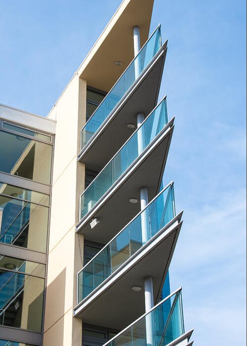 Flats Greeting Card featuring the photograph Balconies by Colin Rayner
