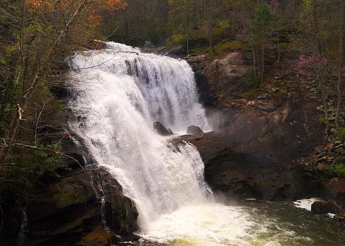 Waterfall Greeting Card featuring the photograph Bald River Falls by Beth Collins