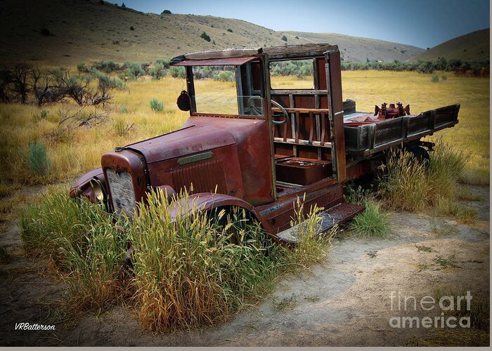 Bannack Greeting Card featuring the photograph Bannack Montana Old Truck by Veronica Batterson