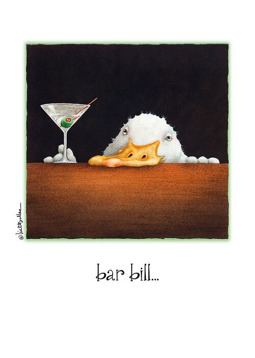 Will Bullas Greeting Card featuring the painting Bar Bill... by Will Bullas