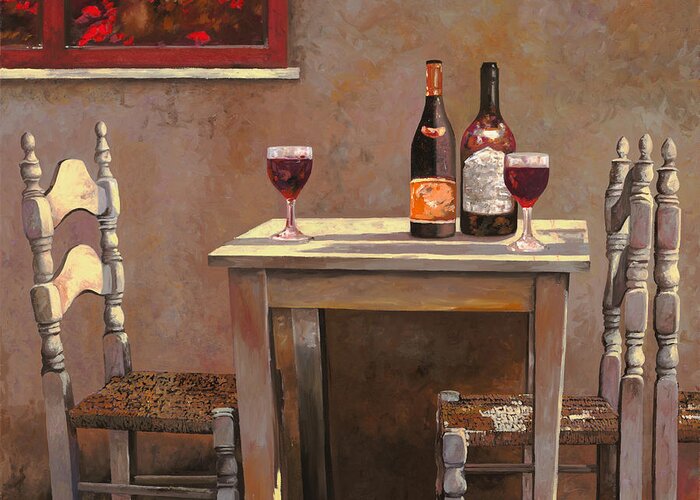 Wine Greeting Card featuring the painting Barbaresco by Guido Borelli