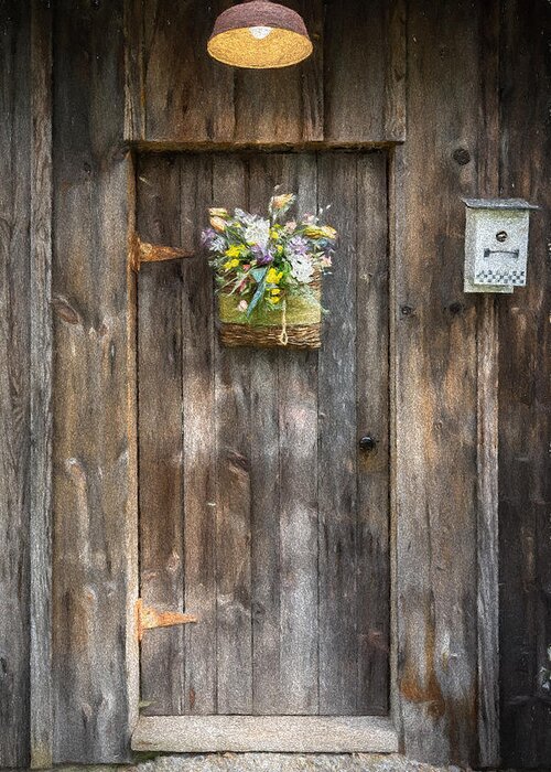Barn Greeting Card featuring the photograph Barn Door by Guy Whiteley