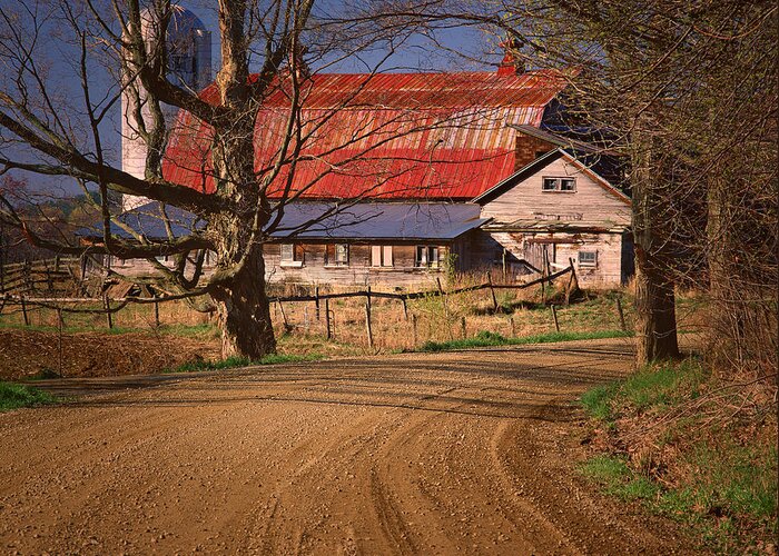 Barn Greeting Card featuring the photograph Barn Monkton Vermont by George Robinson