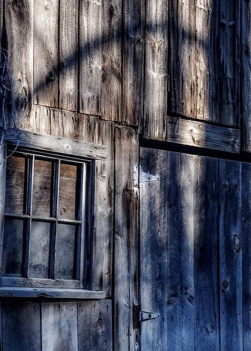  Greeting Card featuring the photograph Barn shadows by Kendall McKernon