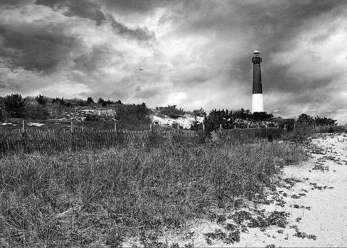 Lighthouse Greeting Card featuring the photograph Barnegat Lighthouse by John Rivera