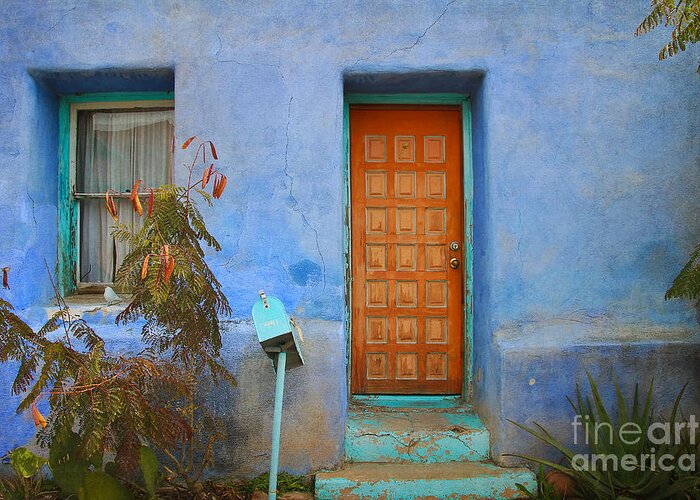 Architecture Greeting Card featuring the photograph Barrio Viejo Beauty by Teresa Zieba
