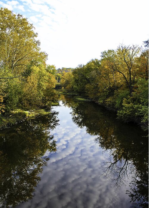 Landscape Greeting Card featuring the photograph Batavia, Ohio Creek Vertical by Lorraine Baum
