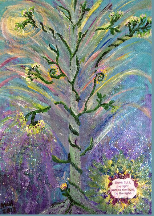 Painting Greeting Card featuring the painting Be the Light by Annette Hadley