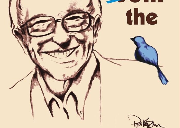 Bernie Greeting Card featuring the painting Be the REVOLUTION by Patricia Kanzler
