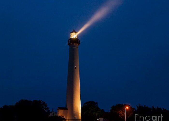 Cape May Greeting Card featuring the photograph Beam of Light at Cape May by Nick Zelinsky Jr