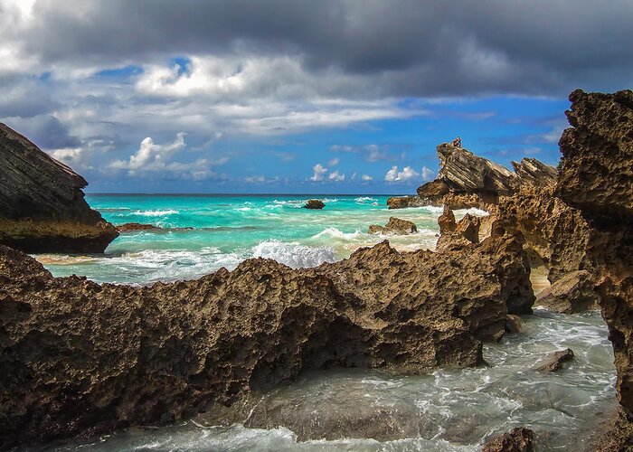 Atlantic Greeting Card featuring the photograph Beautiful Bermuda by Lori Coleman