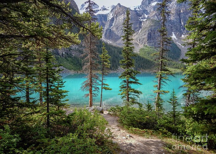  Greeting Card featuring the photograph Beautiful Lake Moraine by Patricia Hofmeester