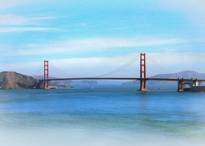 Beautiful Morning At The Golden Gate Greeting Card featuring the photograph Beautiful Morning at the Golden Gate by Bonnie Follett