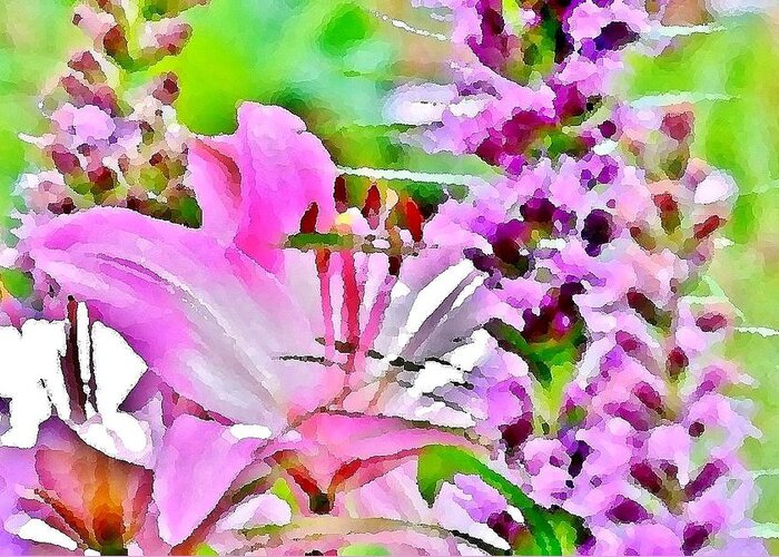Flower Greeting Card featuring the photograph Beautiful Pink by Kim Bemis