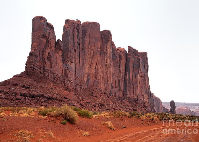 Monument Valley Print Greeting Card featuring the photograph Red Trail by Jim Garrison
