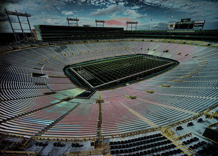 Lambeau Greeting Card featuring the photograph Before The Game At Lambeau by Lawrence Christopher