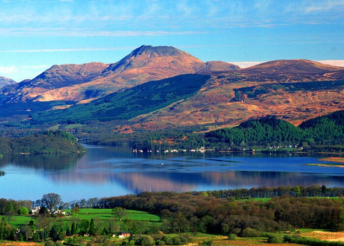 Scotland Greeting Card featuring the photograph Ben Lomond and Loch Lomond by John McKinlay